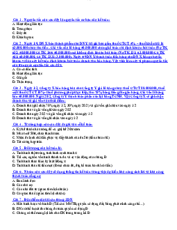 Trắc nghiệm ôn tập học phần Nguyên lý kế toán