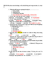 Bài tập luyện thi ngôn ngữ và ngữ pháp | Môn Dẫn luận ngôn ngữ - Trường Đại học Ngoại ngữ, Đại học Huế