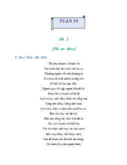 Giải Bài tập cuối tuần lớp 4 môn Tiếng Việt Cánh diều - Tuần 19 (Nâng cao)