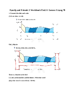 Family and Friends 3 Workbook Unit 11 There is a doll on the rug Lesson 3 trang 78
