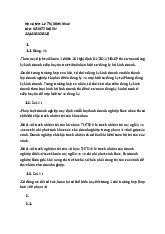 Bài tập môn Marketing căn bản | Trường đại học Mở Hà Nội