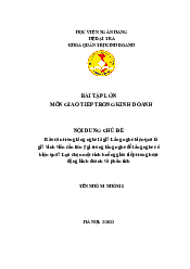 Tiểu luận: Rào cản trong lắng nghe là gì? Sinh viên cần lưu ý gì trong lắng nghe để lắng nghe có hiệu quả? | Giao tiếp kinh doanh