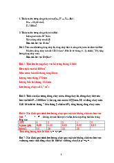 Bài tập thủy văn đại cương