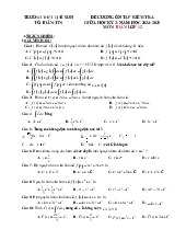 Đề cương giữa kỳ 2 Toán 12 năm 2024 – 2025 trường THPT Quế Sơn – Quảng Nam
