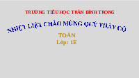 Giáo án điện tử Toán 1 Chương 2 Cánh diều: Làm quen với Phép cộng - Dấu cộng (tiếp theo)