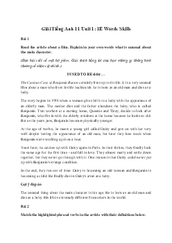 Giải Tiếng Anh 11 Unit 1: 1E Words Skills | Friends Global