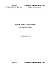 Đề cương chi tiết | Môn Pháp luật đại cương - Học viện Hành chính Quốc gia