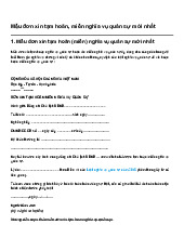 Mẫu đơn xin tạm hoãn, miễn nghĩa vụ quân sự mới nhất