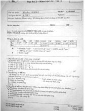 Đề cương môn hoá đại cương- Trường Đại học bách khoa - Đại học đà nẵng.