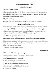 Đề thi giữa học kỳ 1 môn Tiếng Việt lớp 2 năm học 2024 - 2025 - Đề số 2