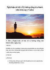 Bàn luận về lí tưởng sống của thanh niên hiện nay | Ngữ văn 10