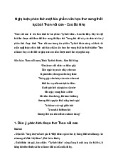 Viết bài văn nghị luận phân tích đoạn thơ Than nỗi oan - Cao Bá Nhạ | Văn mẫu 9