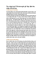 Thu nhập là gì? Tiền lương là gì? Quy định thu nhập, tiền lương