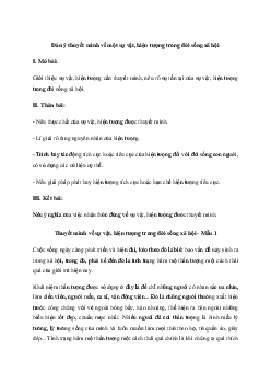 Viết văn bản thuyết minh về một sự vật, hiện tượng trong đời sống xã hội