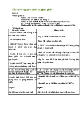 So sánh nguyên bào và phân bào- Đề cương sinh học phân tử –Trường Đại học Nguyễn Tất Thành