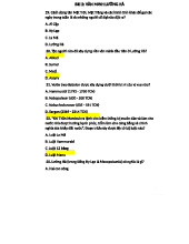 Tài liệu ôn tập lịch sử văn minh Lưỡng Hà (Môn: Đ - xgg)