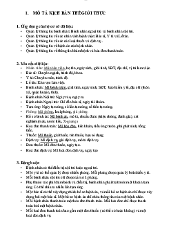 Báo cáo bài tập lớn Cơ sở dữ liệu đề tài "Hệ thống quản lý sức khỏe bệnh nhân"