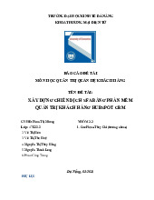 MỐI QUAN HỆ GIỮA DOANH NGHIỆP VỚI KHÁCH HÀNG - Môn quản trị học - Đại Học Kinh Tế - Đại học Đà Nẵng