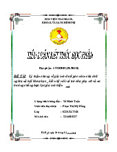 Tiểu luận kết thúc học phần - Lý luận chung về gia đình & vai trò của phụ nữ môn Chủ nghĩa xã hội khoa học | Học viện Ngân hàng