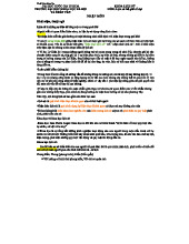 Lịch Sử Thế Giới Cổ Đại - Những Khía Cạnh Quan Trọng (Môn: LSTG)