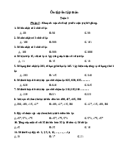 Bài tập cuối tuần toán 3