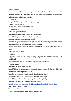 Giải sách giáo khoa môn Khoa học tự nhiên 6 Bài 26: Thực hành quan sát vi khuẩn. Tìm hiểu các bước làm sữa chua | Chân trời sáng tạo