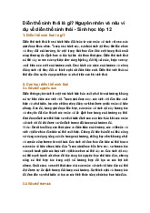 Diễn thế sinh thái là gì? Nguyên nhân và nêu ví dụ về diễn thế sinh thái - Sinh học lớp 12