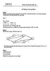 Đề thi môn Trí tuệ nhân tạo | Trường Đại học Kinh Doanh và Công Nghệ Hà Nội