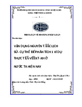 Tiểu luận về phương pháp luận môn Triết học Mác -  | Trường Đại học Kinh doanh và Công nghệ Hà Nội