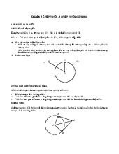 Chuyên đề Tiếp tuyến. Hai tiếp tuyến cắt nhau | Toán 9