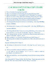 Bài tập chuỗi C ( có đáp án) - Tin học đại cương (IT1110) | Trường Đại học Bách khoa Hà Nội