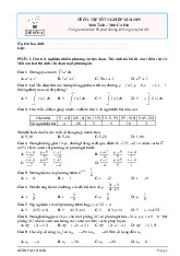 Bộ đề ôn tập thi tốt nghiệp THPT năm 2025 môn Toán mức độ cơ bản có đáp án