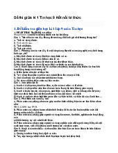 Đề thi giữa kì 1 Tin học 9 Kết nối tri thức