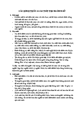 CÁC HÌNH THỨC GIAO TIẾP PHI NGÔN NGỮ