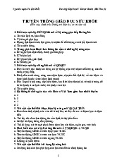 Câu hỏi ôn tập Truyền thông và giáo dục sức khỏe | Trường Đại học Tây Nguyên