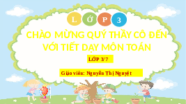 Giáo án điện tử Toán 3 Chương 1 Cánh diều: Bảng nhân 3 (tiết 1)