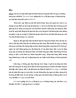 Đề thi giữa kỳ môn Kinh tế chính trị - Lênin