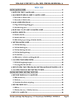 Tổng hợp lý thuyết và công thức tính nhanh Hình học 12 – Trần Hoàng Long