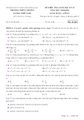 Đề cuối kì 2 Toán 10 năm 2024 – 2025 trường chuyên Lương Thế Vinh – Đồng Nai
