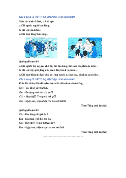 Giải VBT môn Tiếng việt 2 - Bài Ôn tập và đánh giá cuối học kì 1 - Tiết 5, 6 | Kết nối tri thức