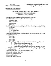 Hệ thống ngân hàng trắc nghiệm môn tư tưởng Hồ Chí Minh