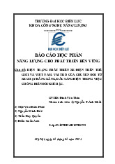 Báo cáo học phần D18TDH&DKTBCN: Phát triển xe điện tại Việt Nam | Đại học Điện lực