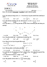 Đề học kỳ 1 Toán 12 năm 2023 – 2024 trường THPT Bùi Thị Xuân – TP HCM