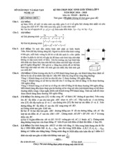 Đề chọn học sinh giỏi tỉnh Toán 9 năm 2024 – 2025 sở GD&ĐT Nghệ An