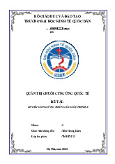 Nghiên cứu Chuỗi Cung Ứng Toàn Cầu của Honda | Môn Quản trị chuỗi cung ứng quốc tế - Đại học Kinh Tế Quốc Dân