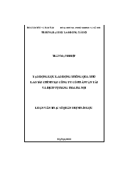 LUẬN VĂN THẠC SĨ QUẢN TRỊ NHÂN LỰC | Trường đại học Lao động - Xã hội