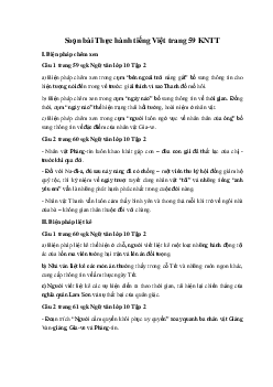 Soạn bài Thực hành tiếng Việt trang 59 KNTT