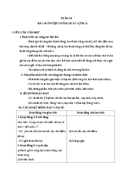 Giáo án Tiếng Việt lớp 4 Tuần 18 | Cánh Diều