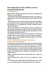 Dân phòng là gì? Vai trò, nhiệm vụ của lực lượng dân phòng là gì?