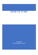 Chương I Tổng quan về Kinh tế học môn Kinh tế vi mô | Trường Đại học Kinh Tế Quốc Dân